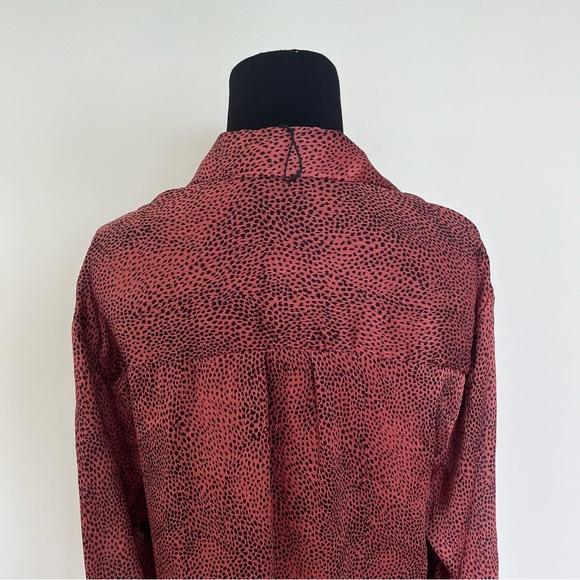 Zara red leopard print dress. Size small NWOT - Picture 12 of 16
